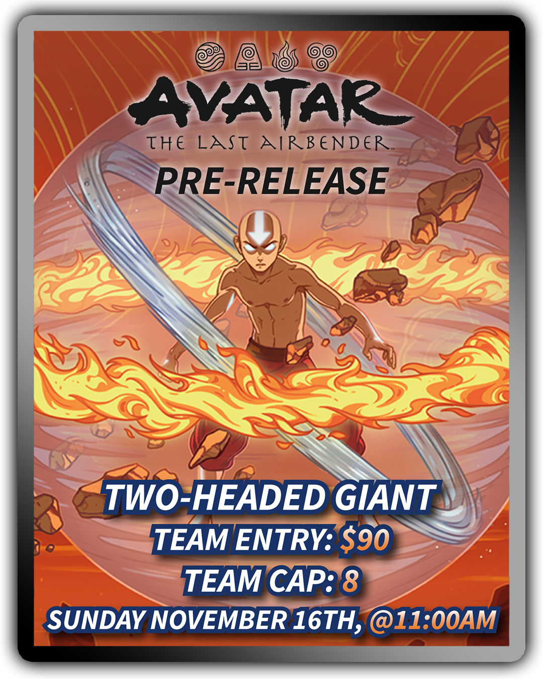 MTG Avatar The Last Airbender Two-Headed Giant Pre-Release 11/16