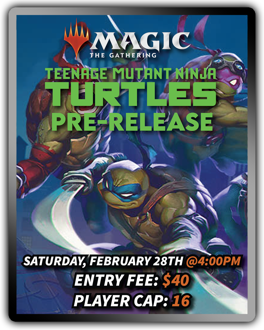MTG Universes Beyond: Teenage Mutant Ninja Turtles Saturday Pre-Release (Afternoon)