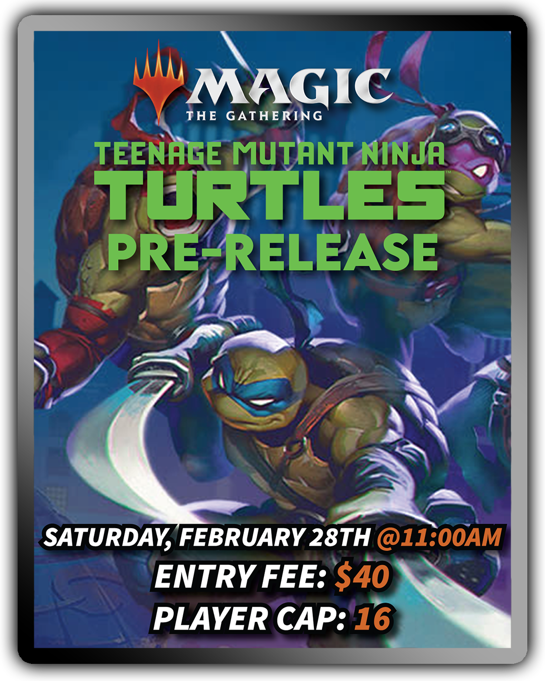 MTG Universes Beyond: Teenage Mutant Ninja Turtles Saturday Pre-Release (Morning)