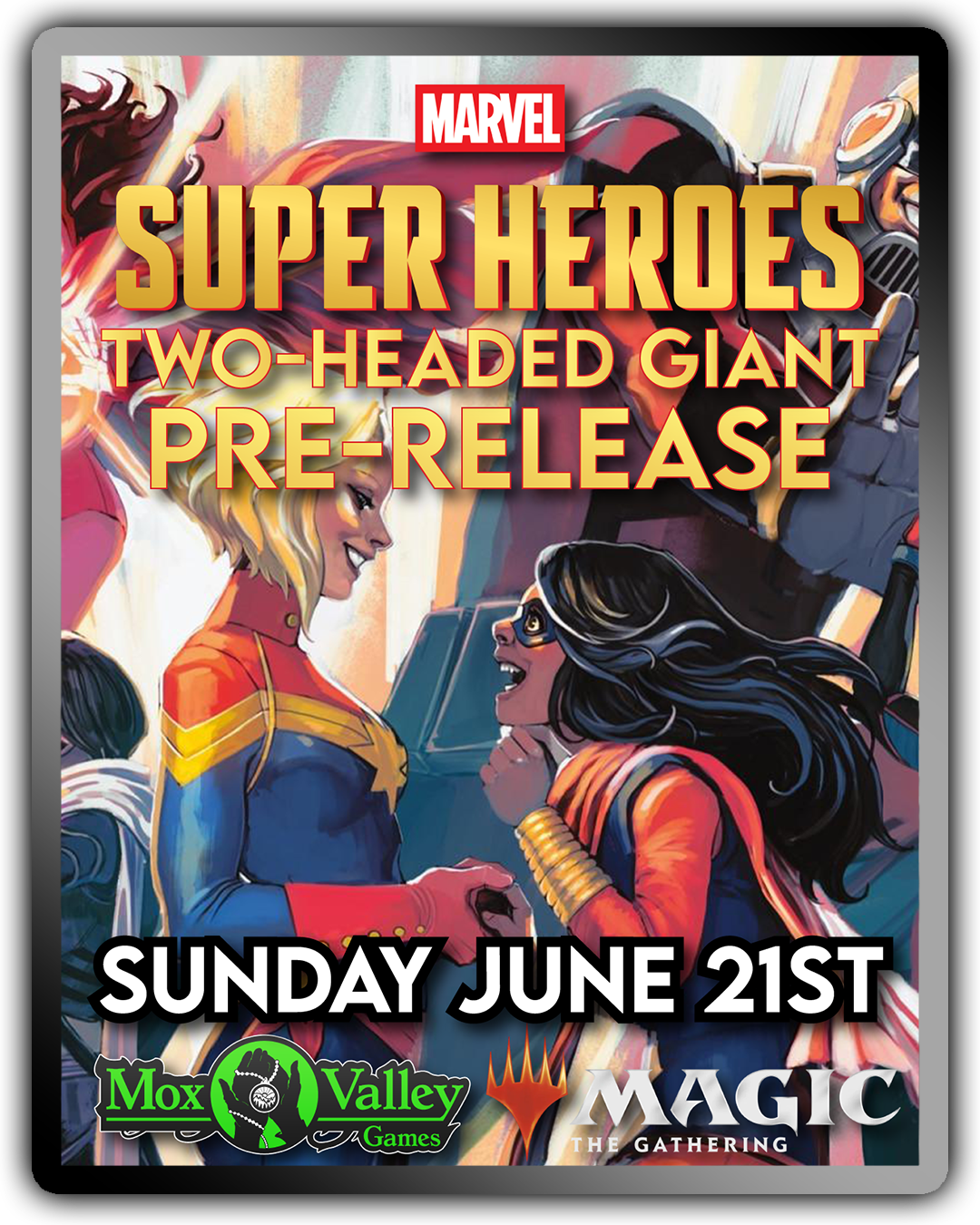 MTG Universes Beyond: Marvel Super Heroes Sunday Two-Head Giant Pre-Release (6/21)