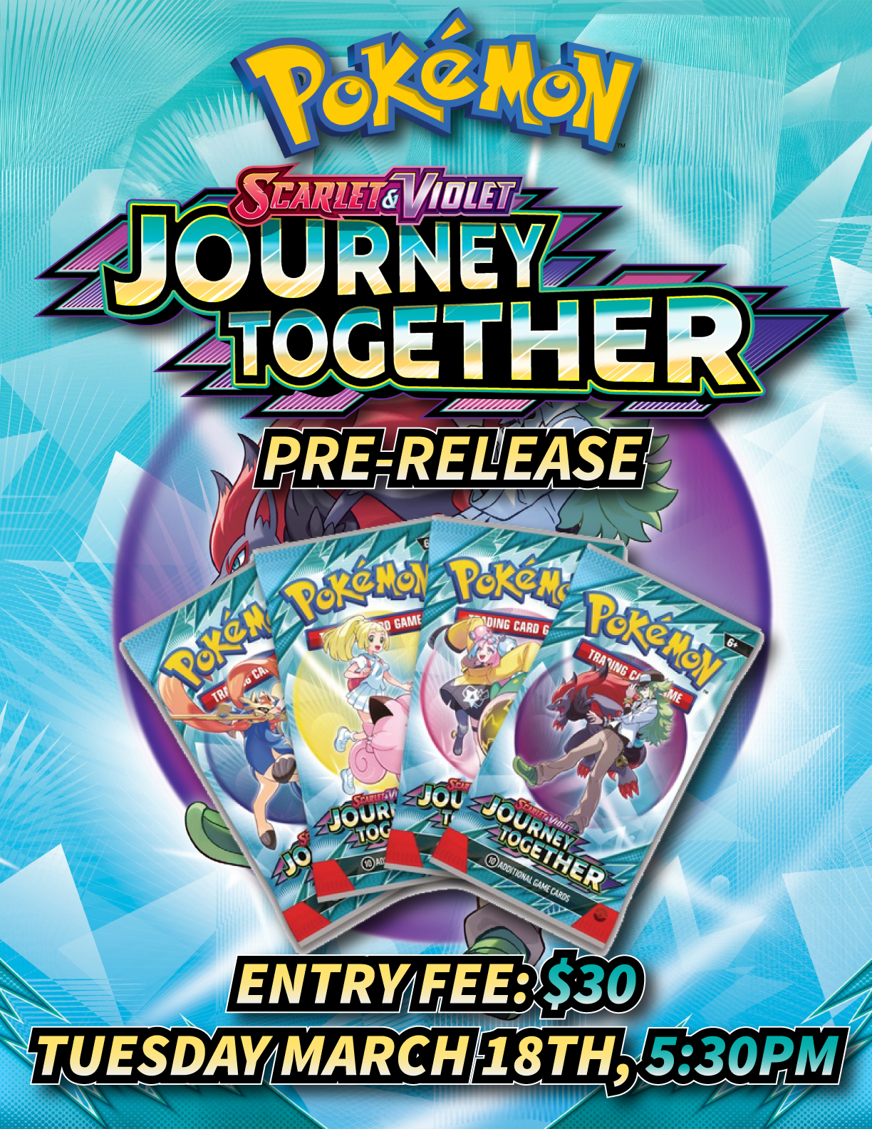 Pokemon Journey Together Pre-Release