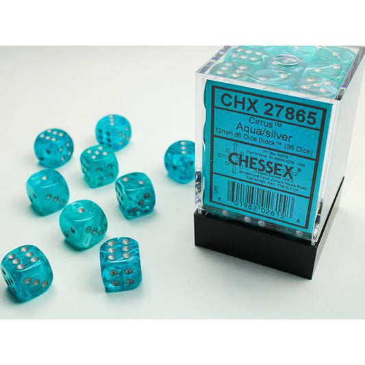 CHX27865 - Cirrus: Aqua/Silver 12mm