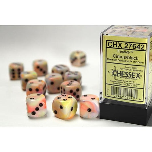 CHX27642 - Festive: Circus/Black 16mm