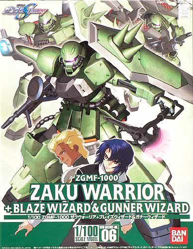 MG SD 06 Zaku Warrior + Blaze & Gunner Wizard