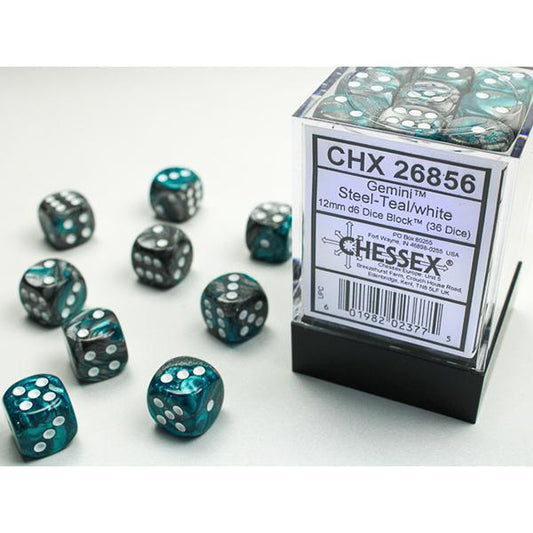 CHX26856 - Gemini: Steel-Teal/White 12mm
