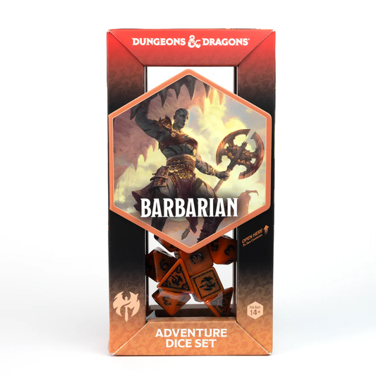 Sirius Adventure Dice Set - Barbarian Orange