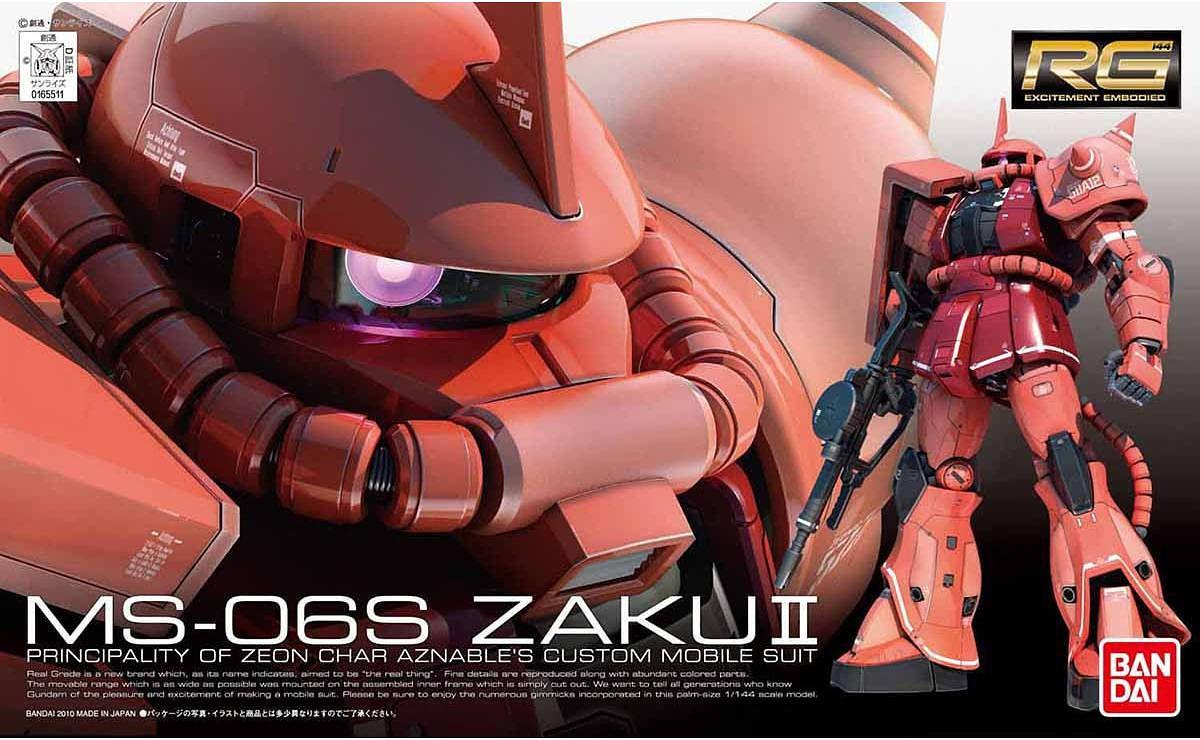 RG 02 MS-06S Zaku II Principality of Zeon Char Aznable's Custom Mobile Suit