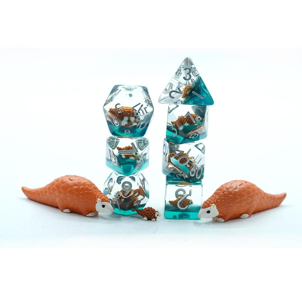 Resin Fill Polyhedral Dice Set -