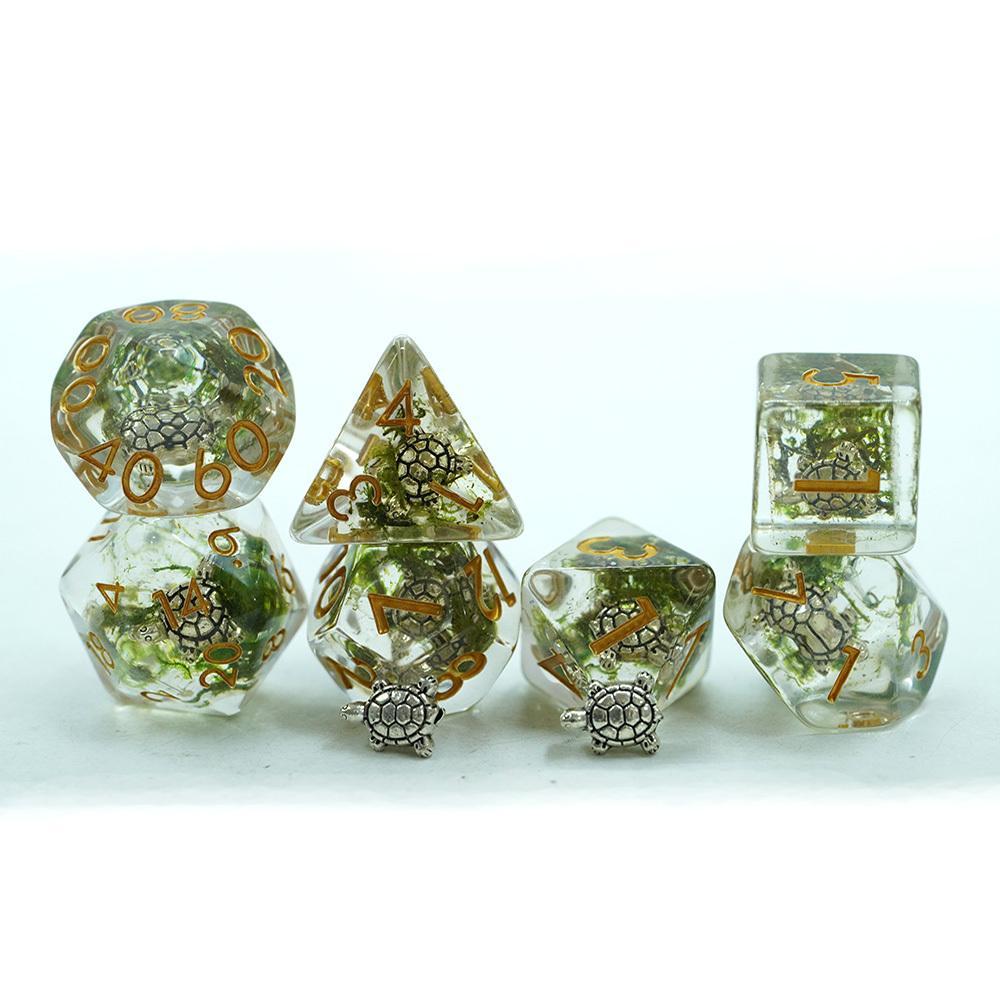 Resin Fill Polyhedral Dice Set -