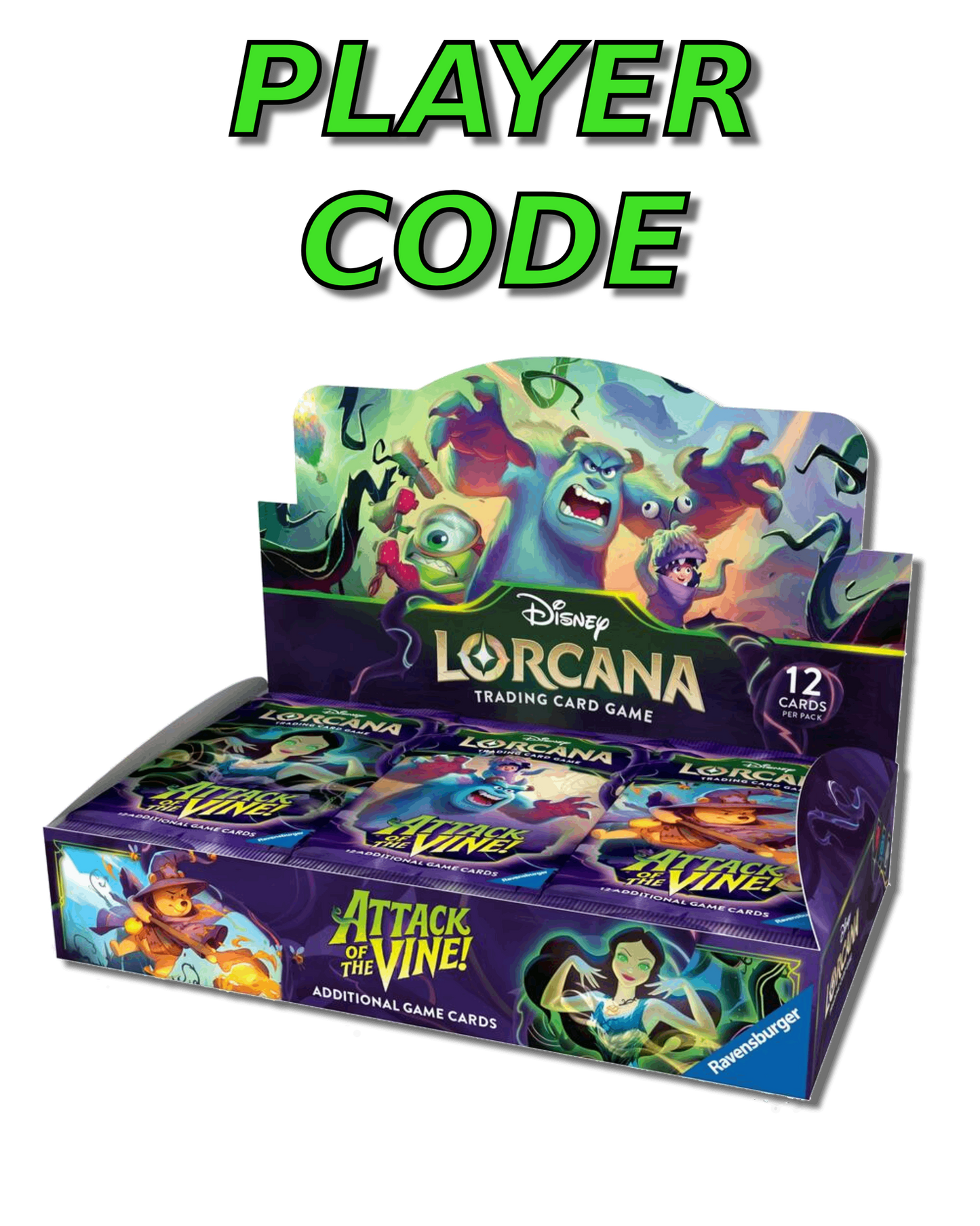*Pre-Order* Lorcana Attack of the Vine! *In-Store Pickup* (Limit 4) - Player Code