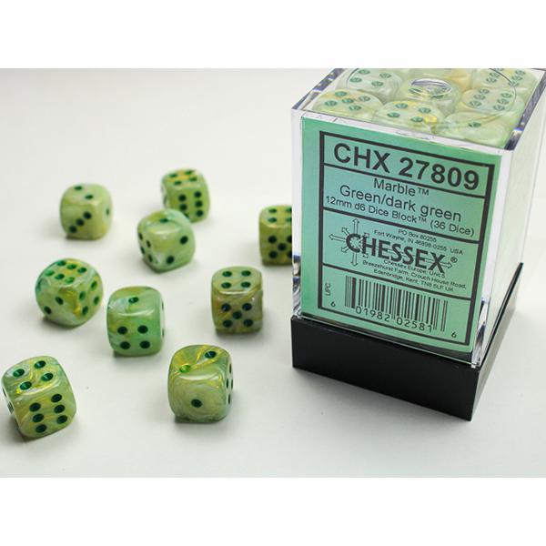 CHX27809 - Marble: Green/Dark Green 12mm