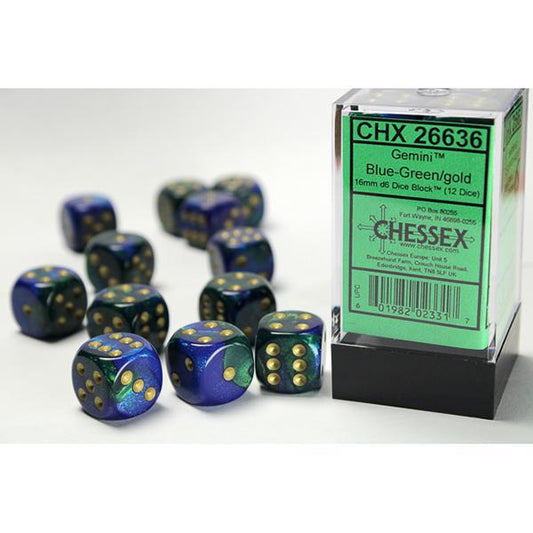 CHX26636 - Gemini: Blue-Green/Gold 16mm