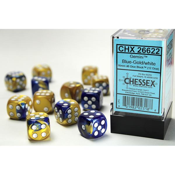 CHX26622 - Gemini: Blue-Gold/White 16mm