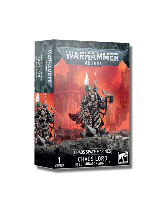 CHAOS SPACE MARINES: CHAOS LORD IN TERMINATOR ARMOR