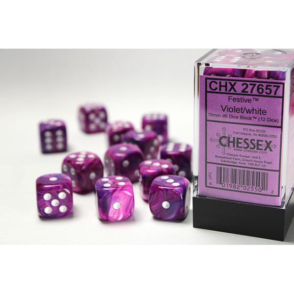 CHX27657- Festive: Violet/White 16mm