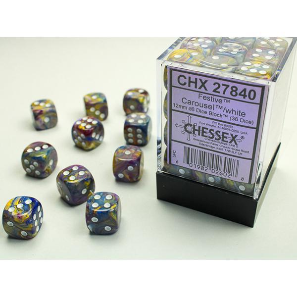CHX27840 - Festive: Carousel/White 12mm