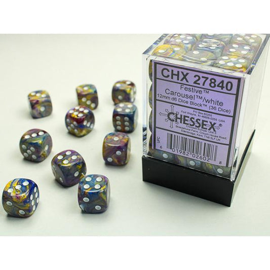 CHX27840 - Festive: Carousel/White 12mm
