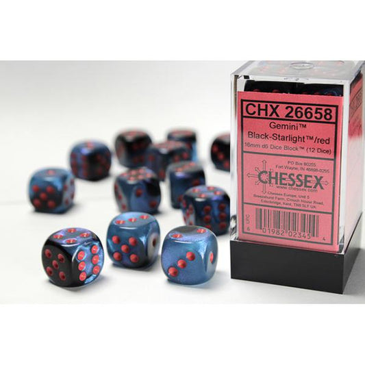 CHX26658 - Gemini: Black-Starlight/Red 16mm
