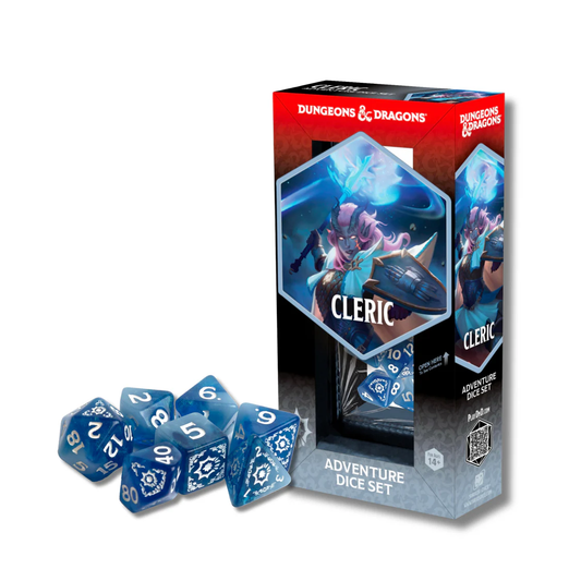 Sirius Adventure Dice Set - Cleric, White Blue