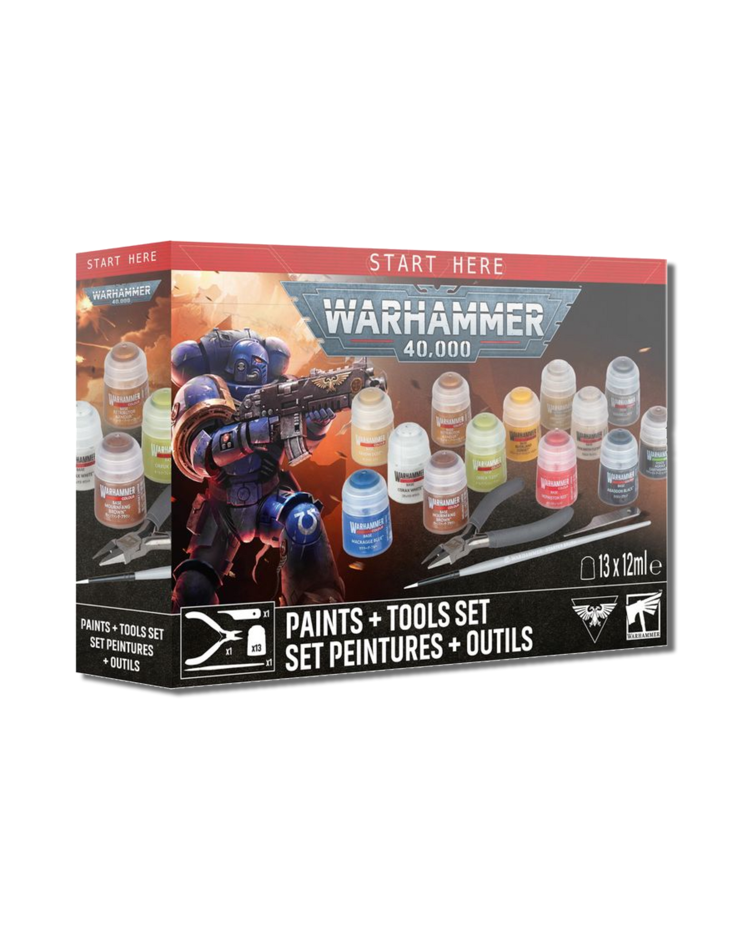 Warhammer 40K: Paints + Tools Set