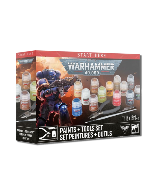 Warhammer 40K: Paints + Tools Set
