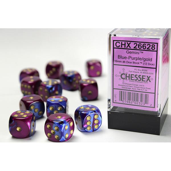 CHX26628 - Gemini: Blue-Purple/Gold 16mm