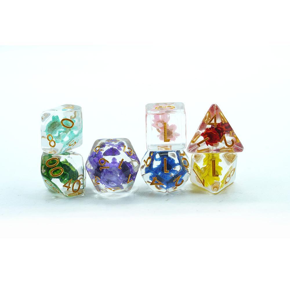 Resin Fill Polyhedral Dice Set -