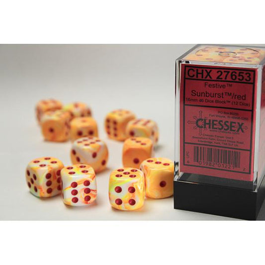 CHX27653 - Festive: Sunburst/Red 16mm