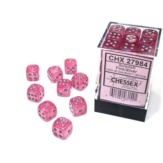 CHX27984 - Borealis Luminary: Pink/Silver 12mm